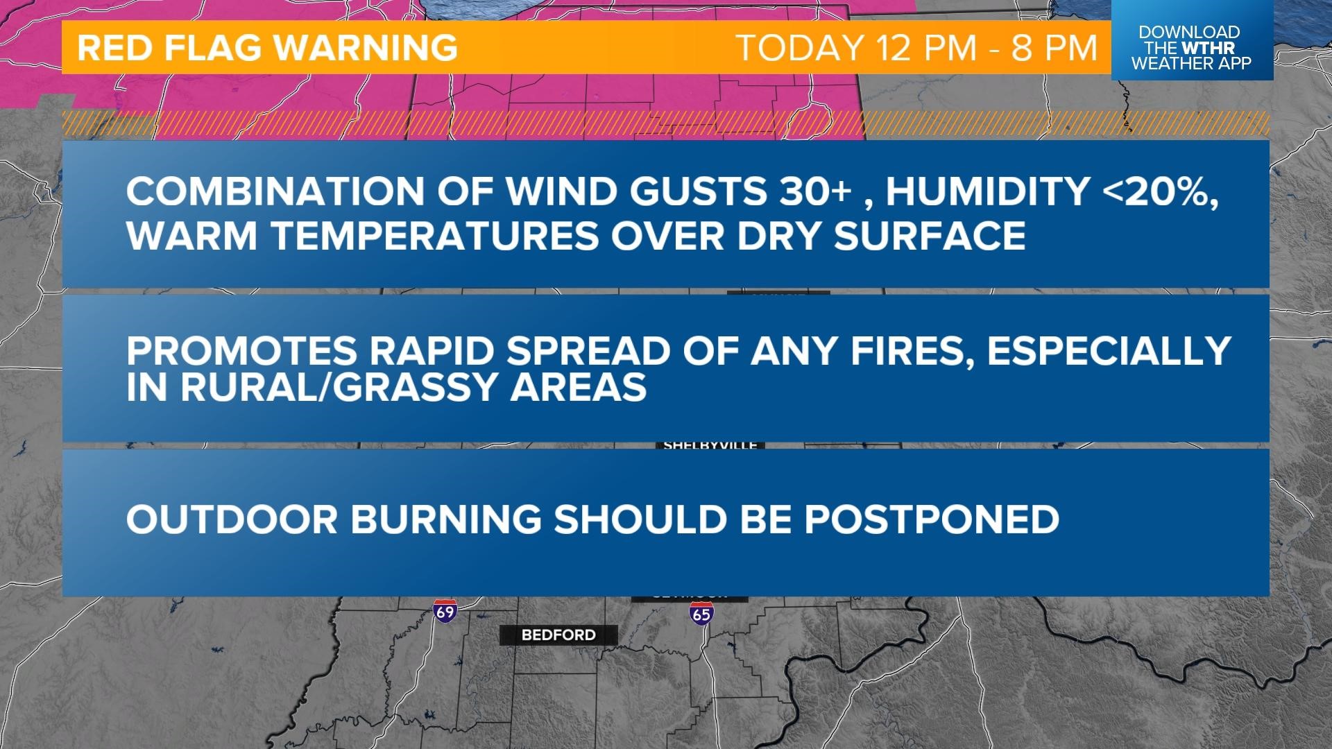 Red Flag Warning in northern Indiana April 12, 2023