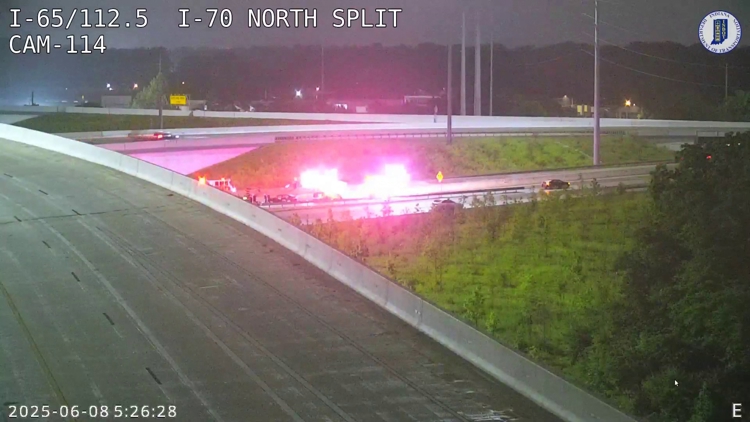 1 killed in crash on the North Split in downtown Indy