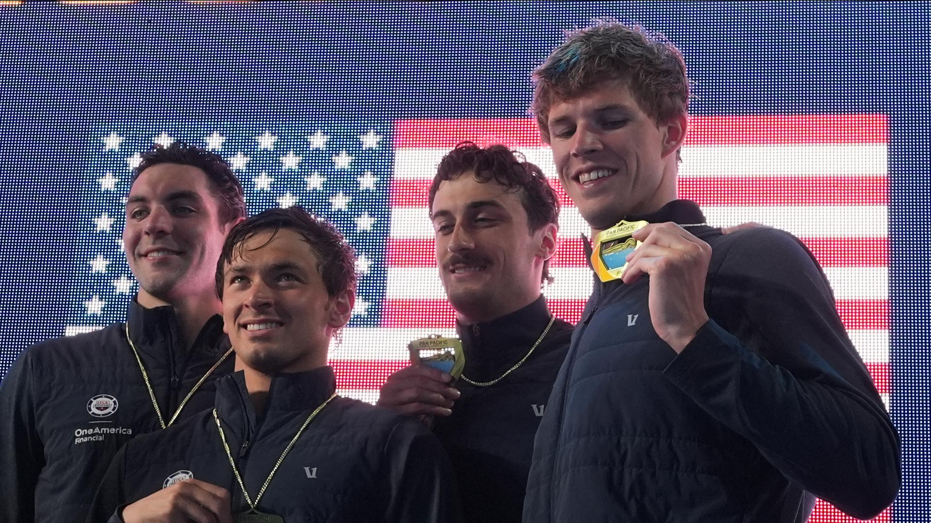 U.S. swimmers with ties to Indiana set records at 2026 Pan Pacific Championships