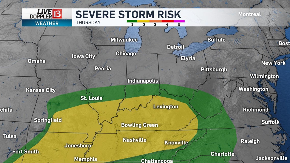 Timeline for Thursday Storms - Live Doppler 13 Weather Blog | wthr.com