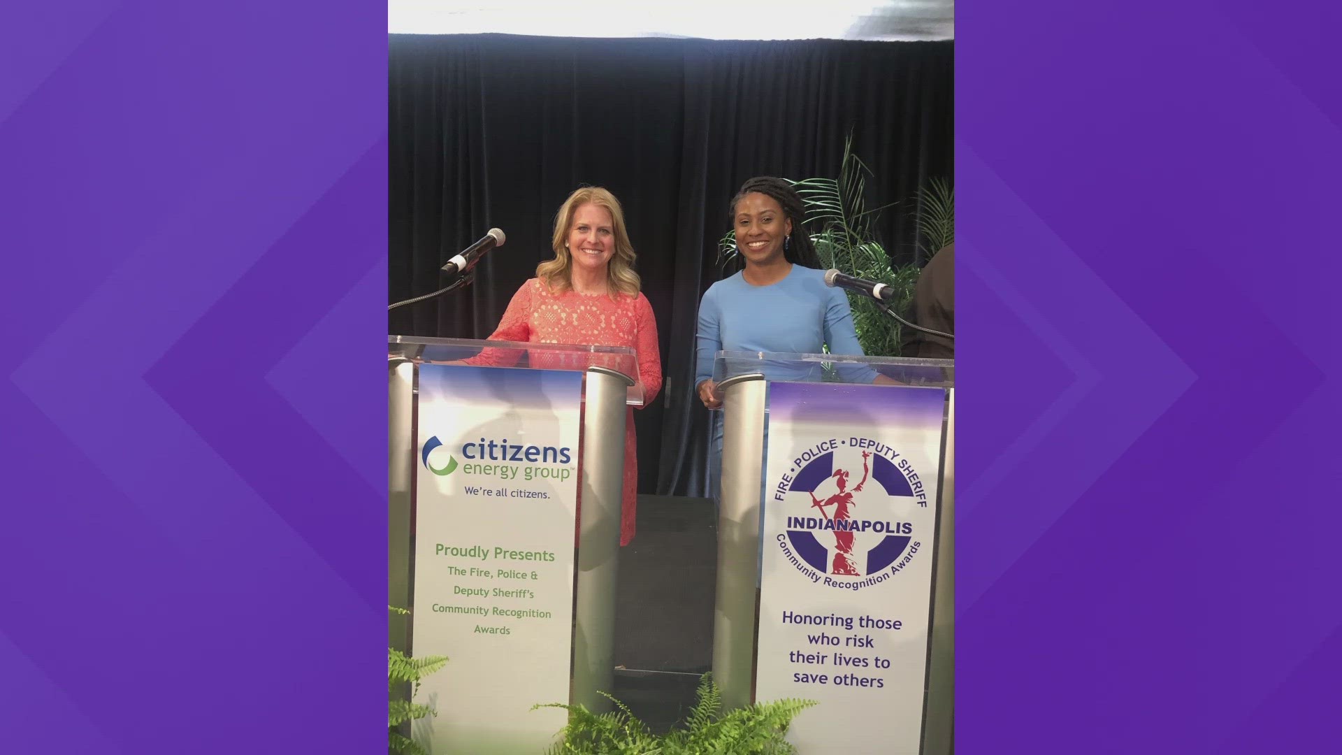 Anne Marie and Jalea Brooks hosted the 55th annual Fire, Police and Sheriff's Deputy Awards this afternoon.