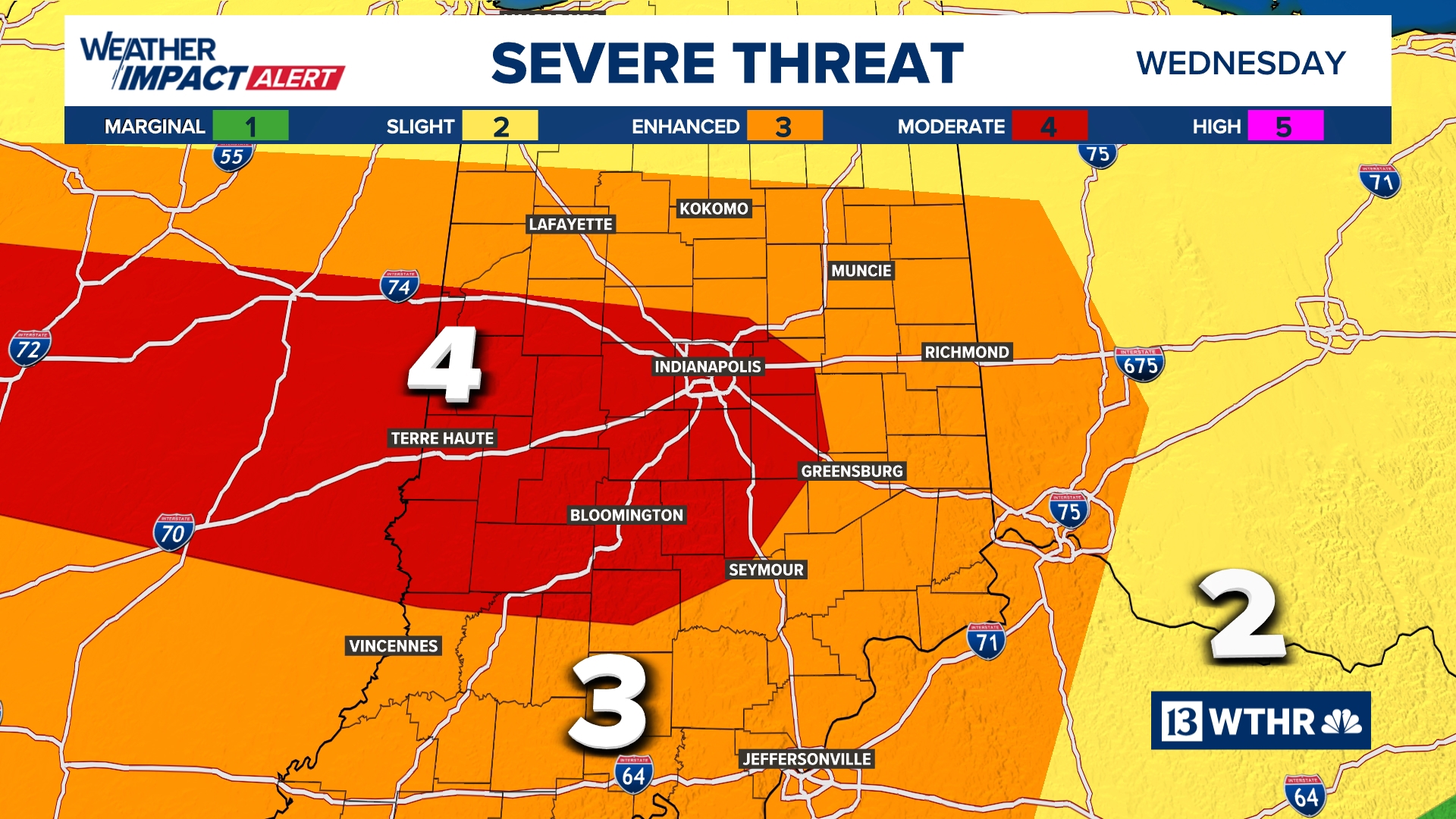 Weather Impact Alert for severe storms across Indiana | 13Weather Blog ...