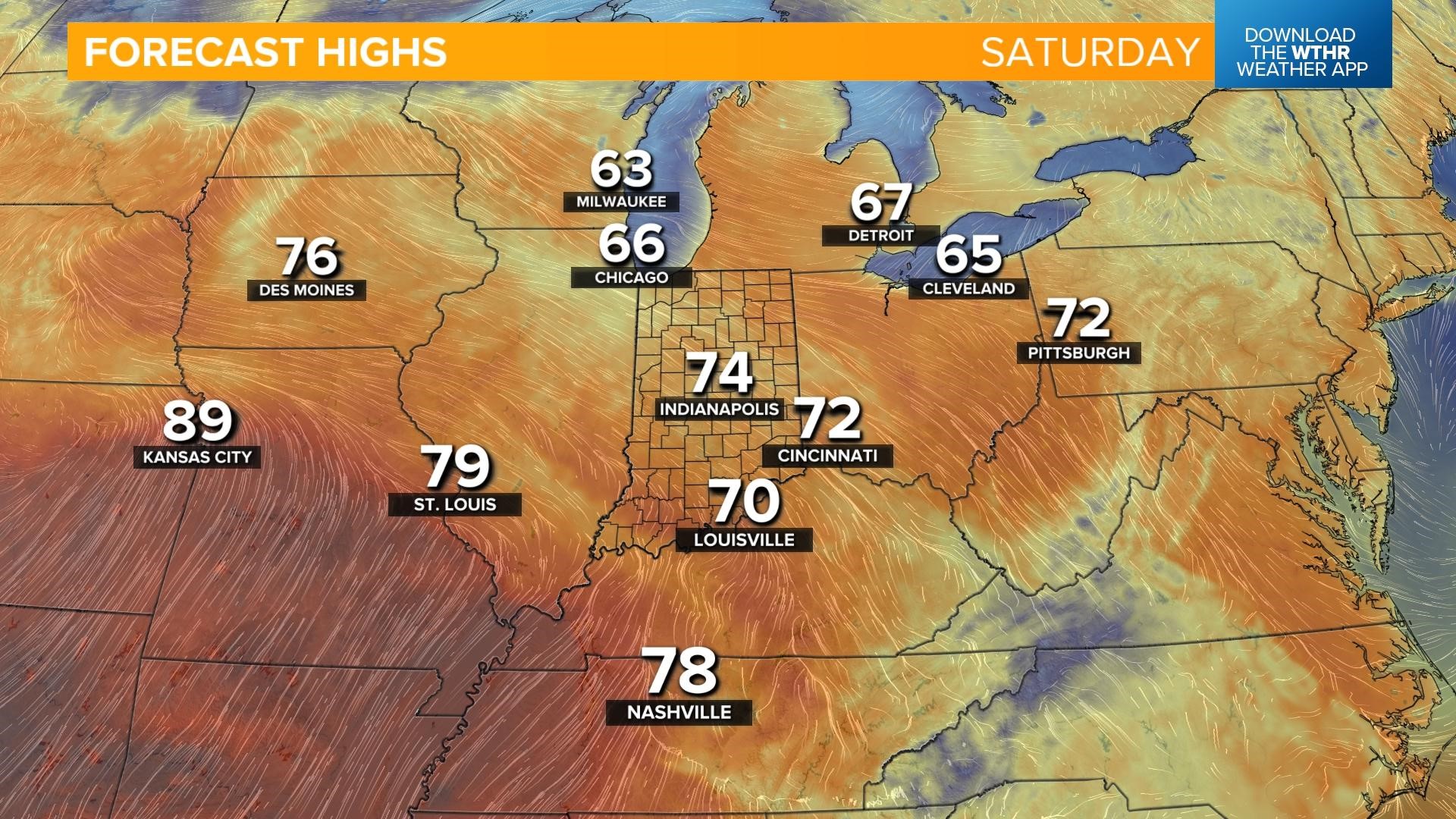Wthr R Much warmer air builds in | 5/4/23 WTHR Weather Blog | wthr.com