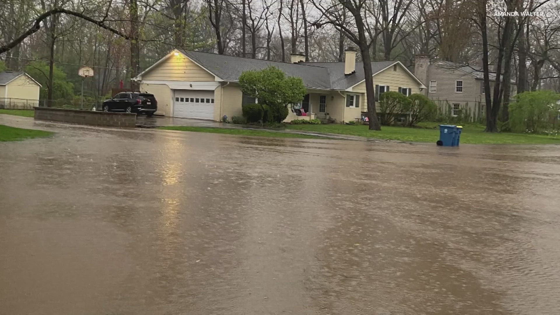 13News reporter Karen Campbell reports from 75th Street and Binford Boulevard where heavy flooding has taken over.