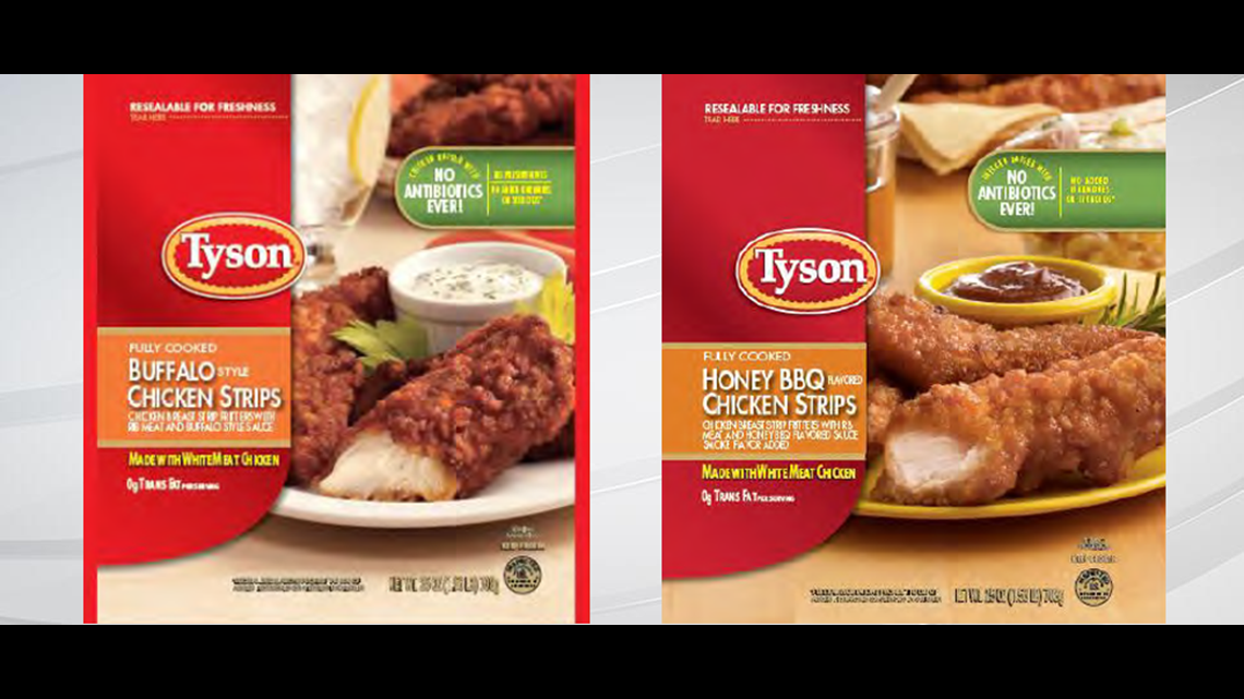 Tyson Foods issues large chicken strip recall