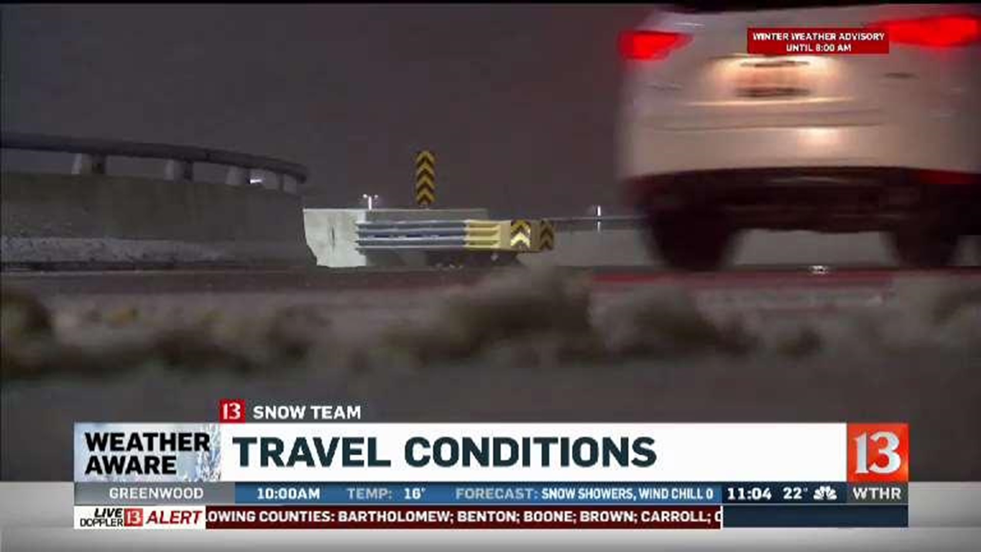 Travel impacted by snow