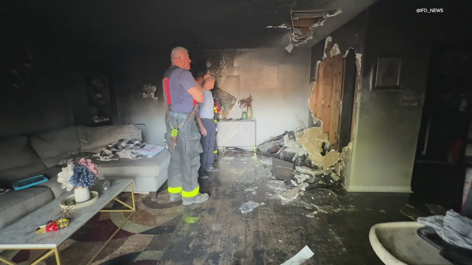 5-year-old boy trapped in burning Indy apartment rescued by ...