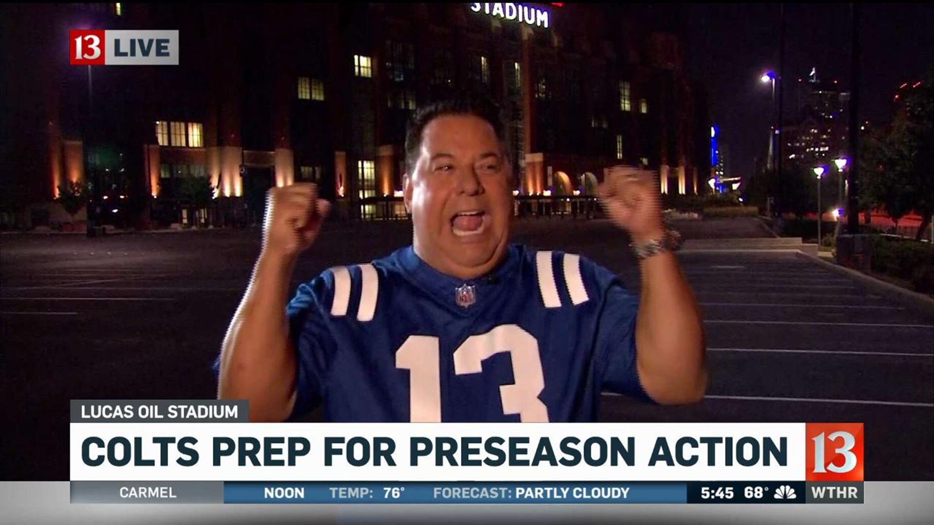 Family fun at the Colts preseason game