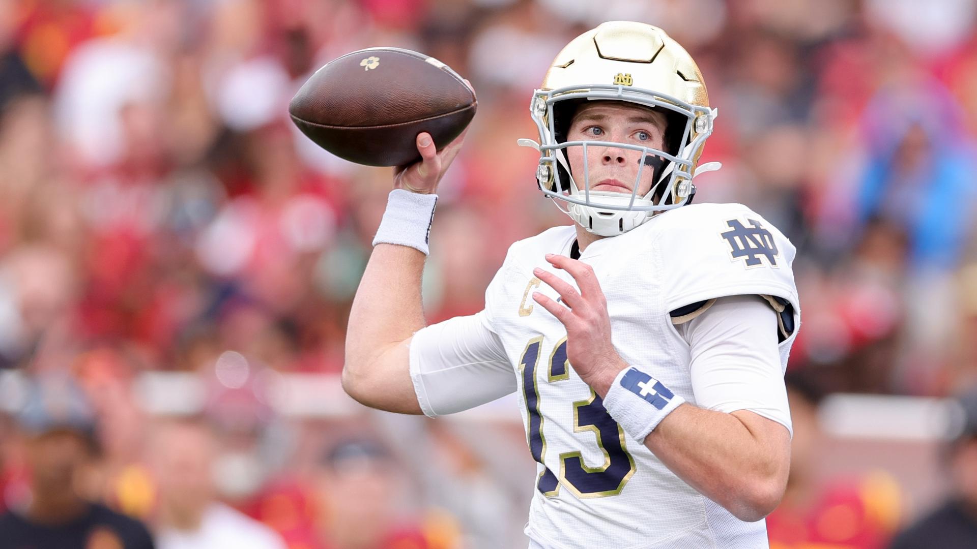 No. 3 Notre Dame, No. 9 Indiana take one last spin with 1year QBs