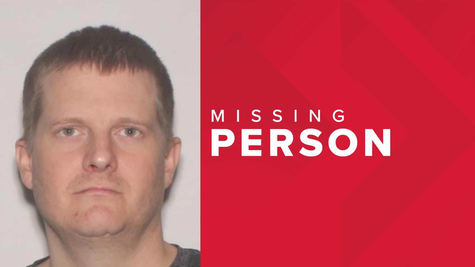 Brian P. Jackson, 34, was last seen Friday, Aug. 30 around 5 p.m. in Zionsville.