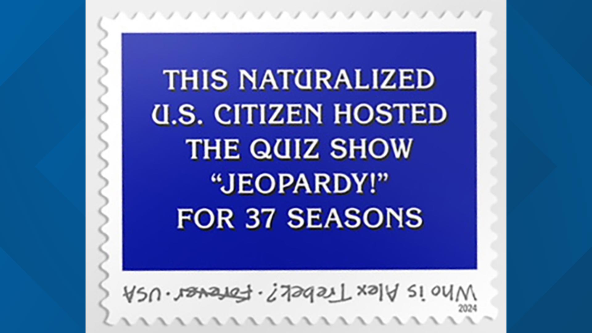 USPS Forever stamp honors late 'Jeopardy!' host Alex Trebek