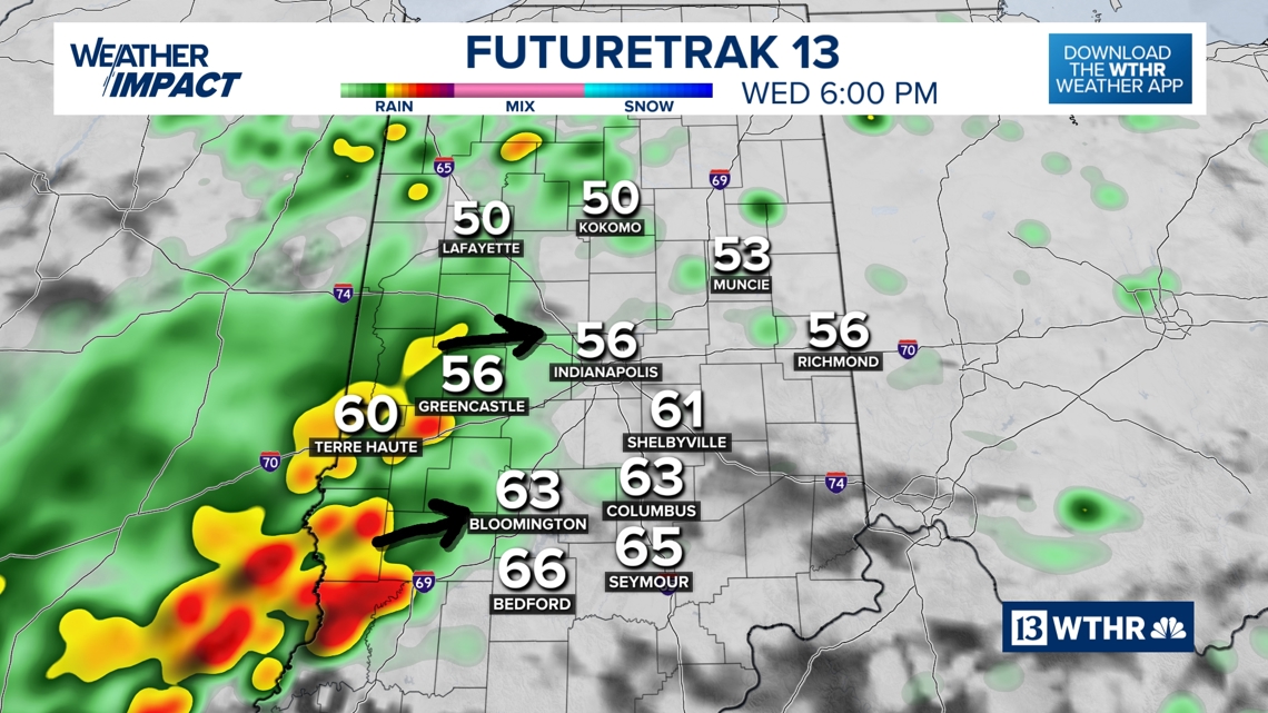 More rain and storms late Wednesday across Indiana | 13Weather Blog