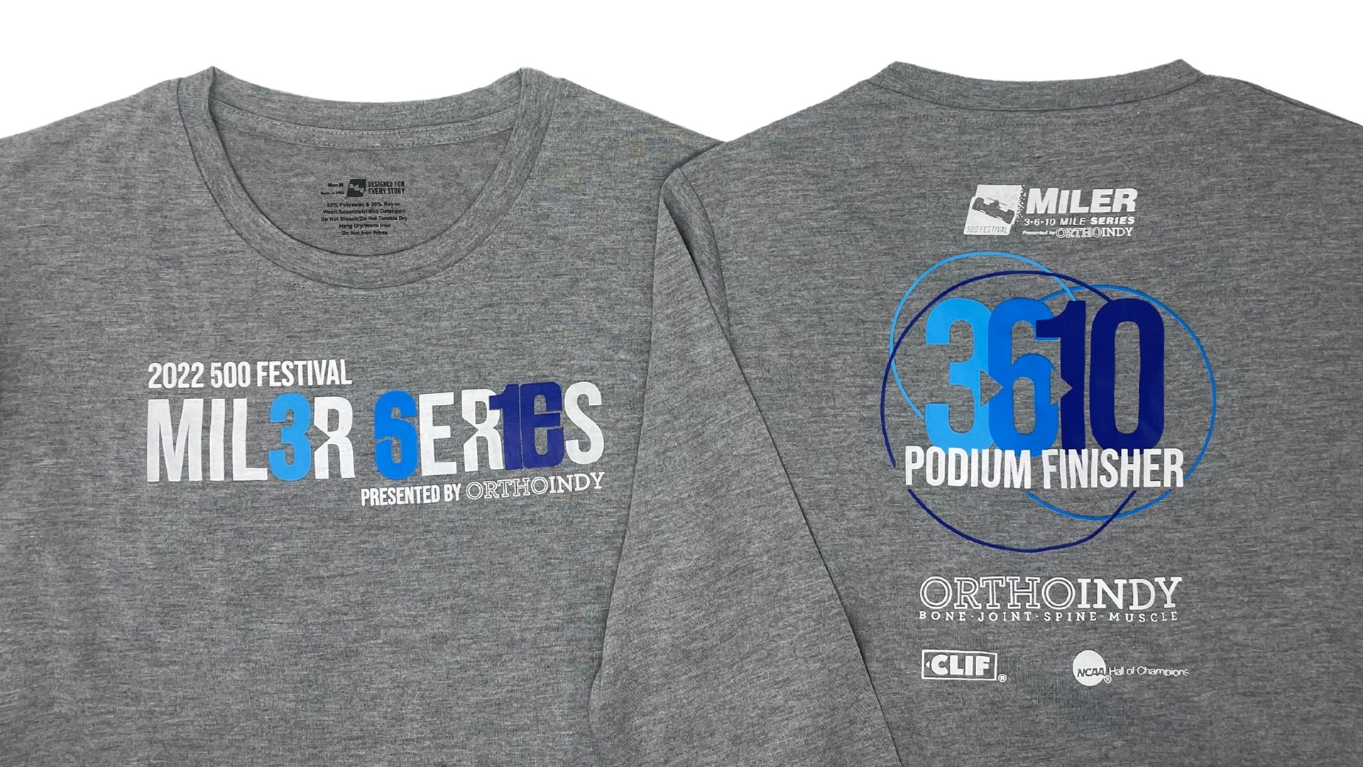 After a virtual event in 2021, the 500 Festival Miler Series is back in person. The organization released images of this year's commemorative medals and T-shirts.