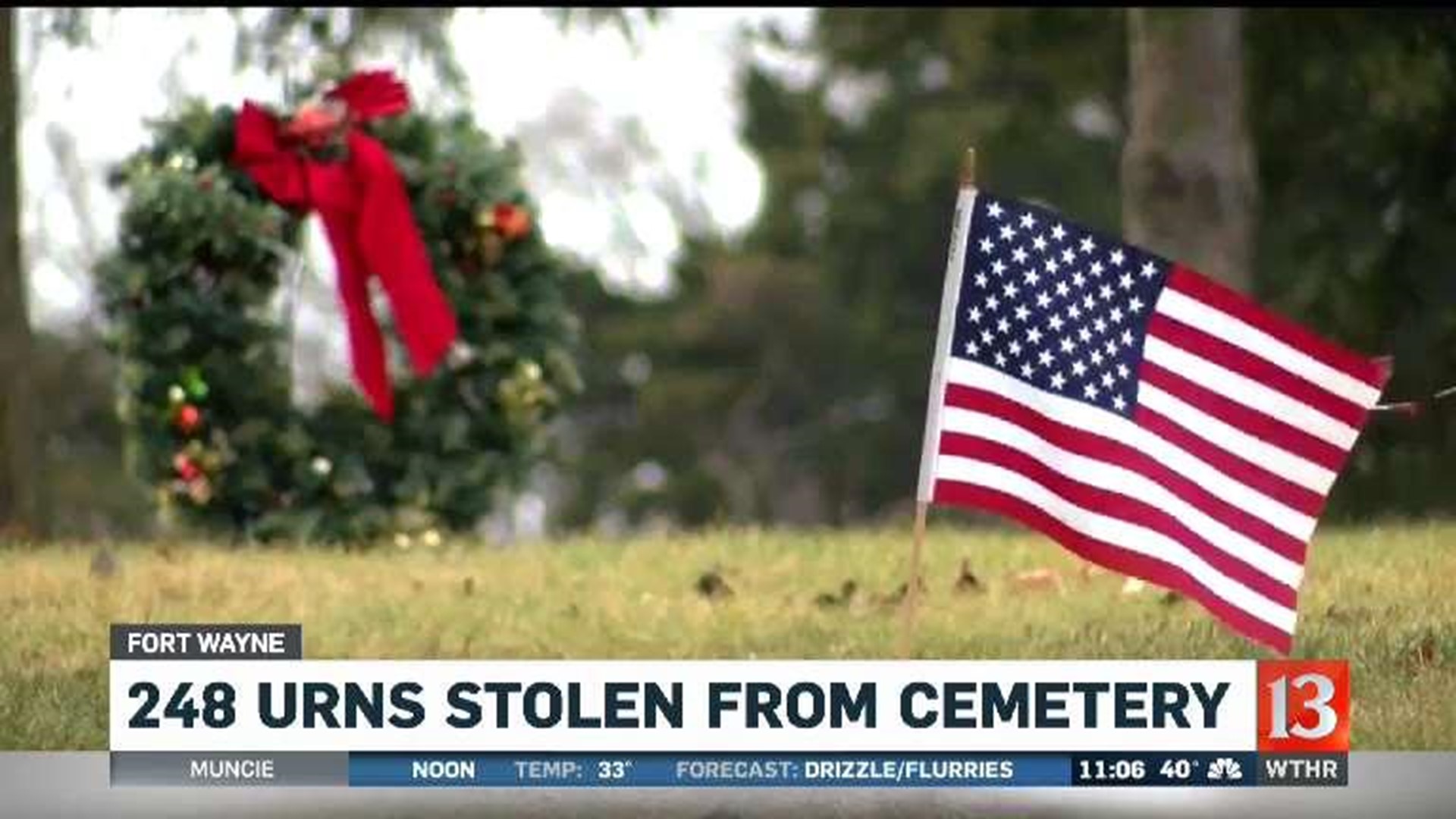 Cemetery targeted by thieves
