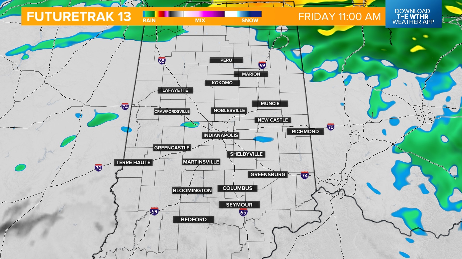 Steady rain tapers off to spotty showers | Weather Blog | wthr.com