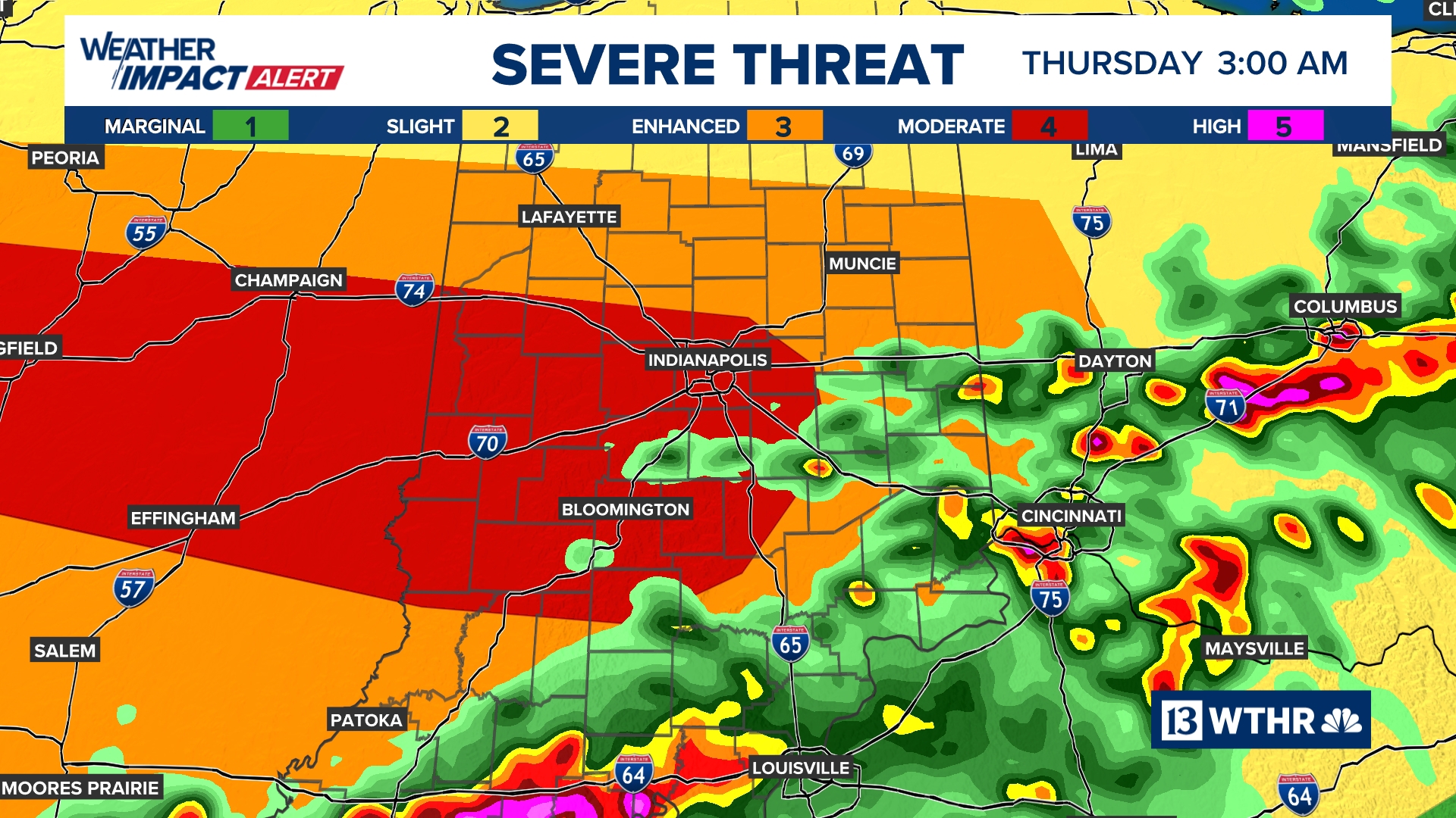 Weather Impact Alert for severe storms across Indiana | 13Weather Blog ...