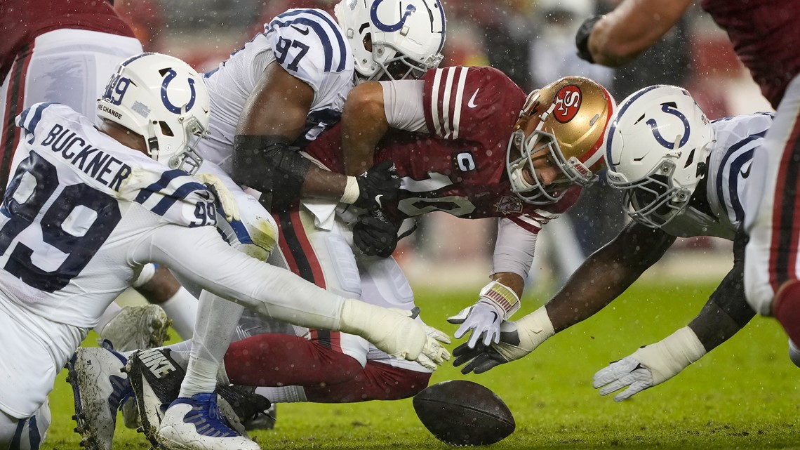 Jake's Takes  Indianapolis Colts vs. San Francisco 49ers: Soaking Wet  Victory - Sports Illustrated Indianapolis Colts News, Analysis and More