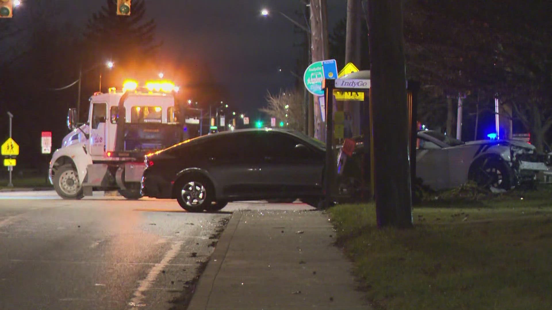 The incident happened near 30th Street and North Tibbs Avenue on Indy's near northwest side.