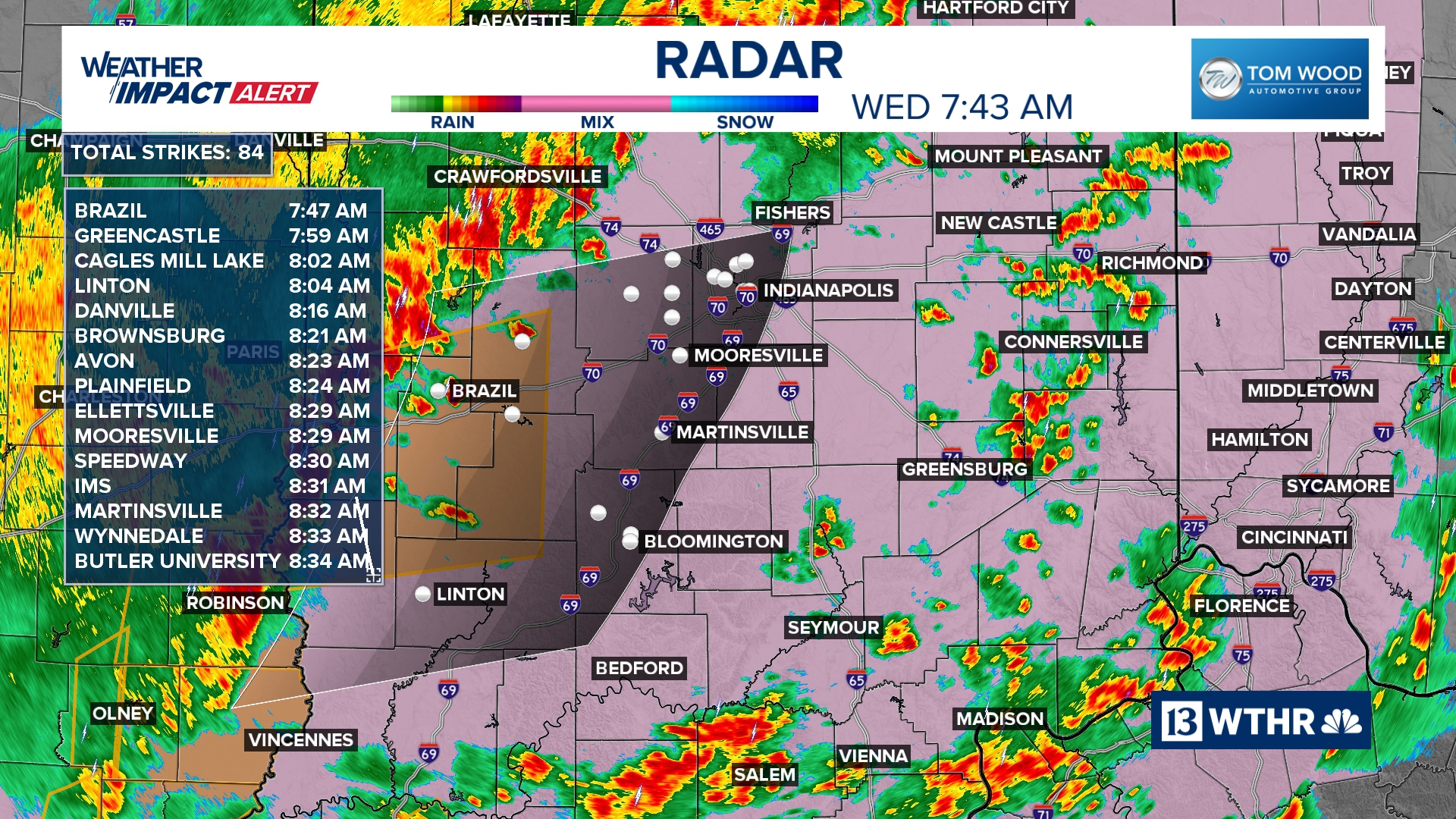 Severe storms over for now | Weather Impact Alert | wthr.com