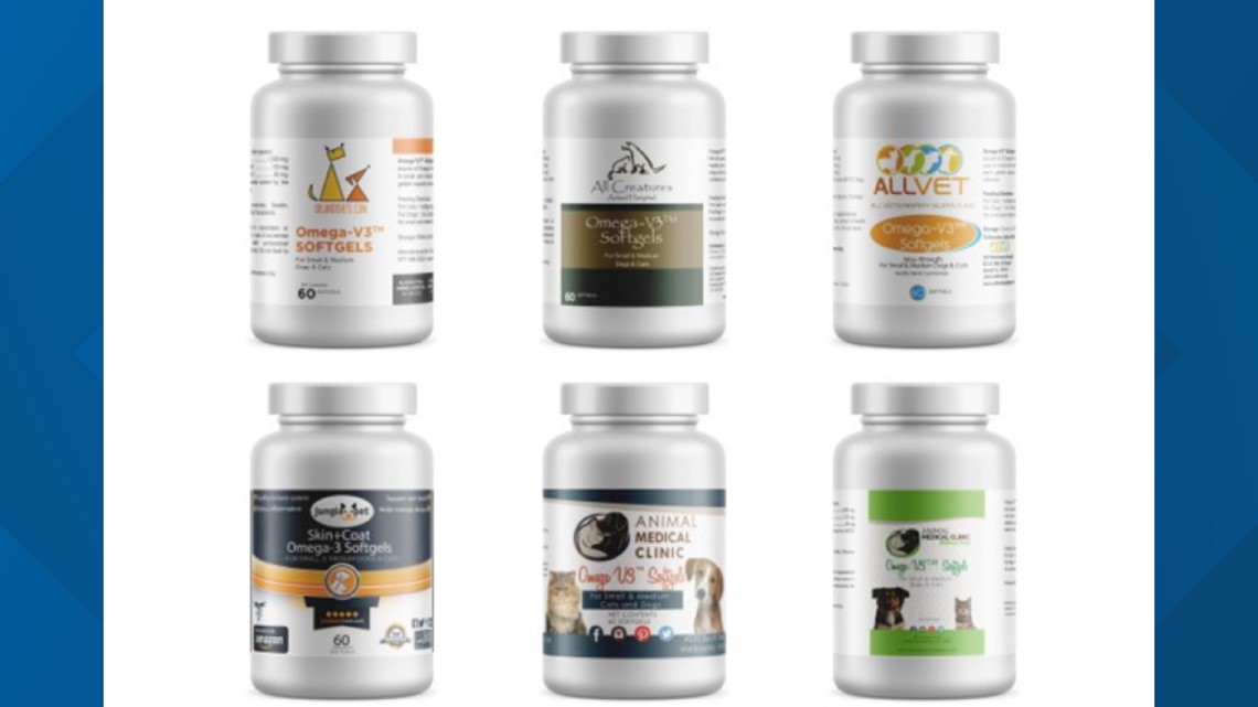 Omega 3 supplements for pets recalled Indianapolis