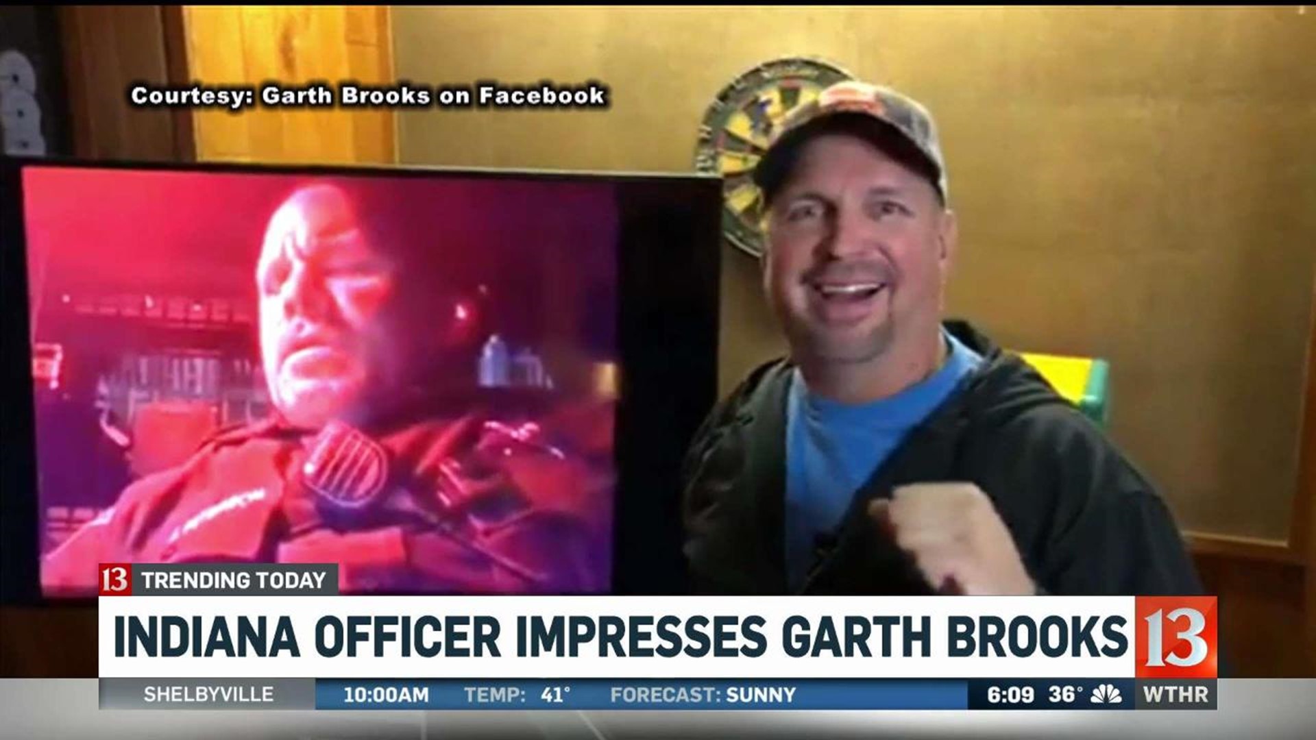 Garth Brooks responds to singing police officer