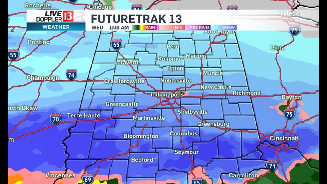 Winter Weather Advisory continues as snow, ice approaches Indiana