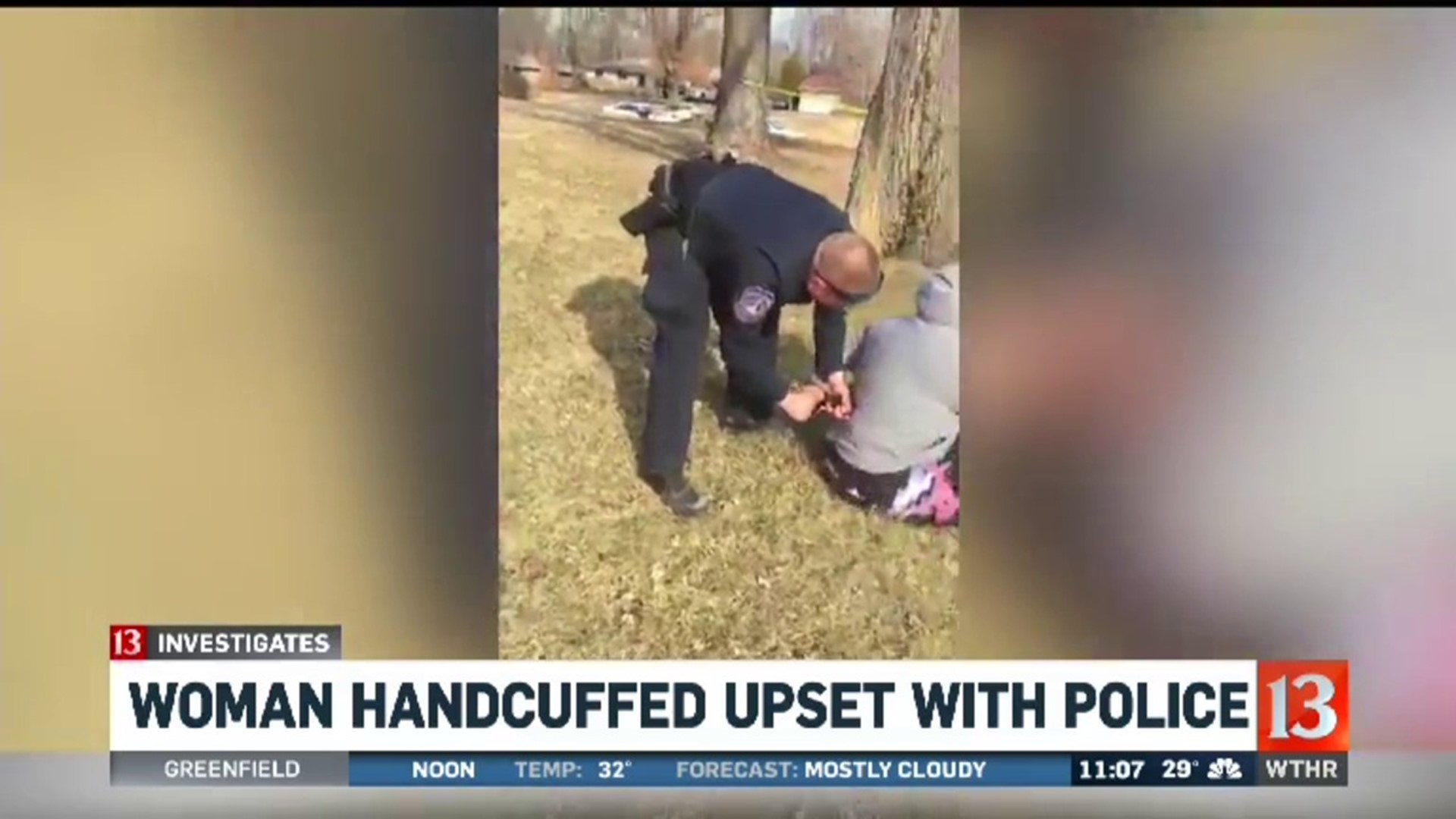 Woman Handcuffed Upset with Police