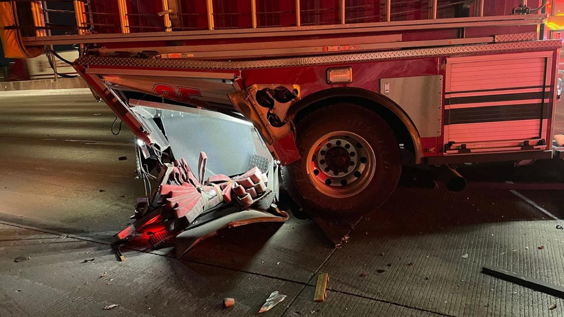 Fire Truck Crashes Into Car