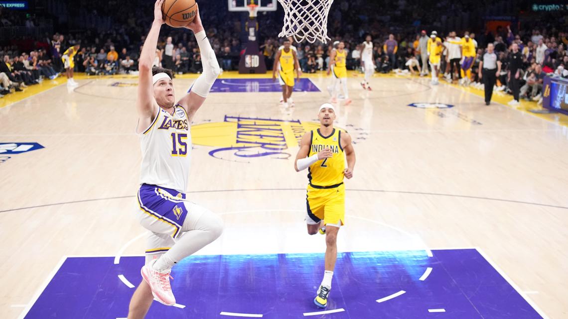 Lakers beat Pacers 124-117 without LeBron, Luka | wthr.com