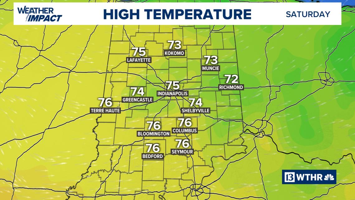 Sunny Saturday, cooler with stray showers Sunday | 13Weather Blog