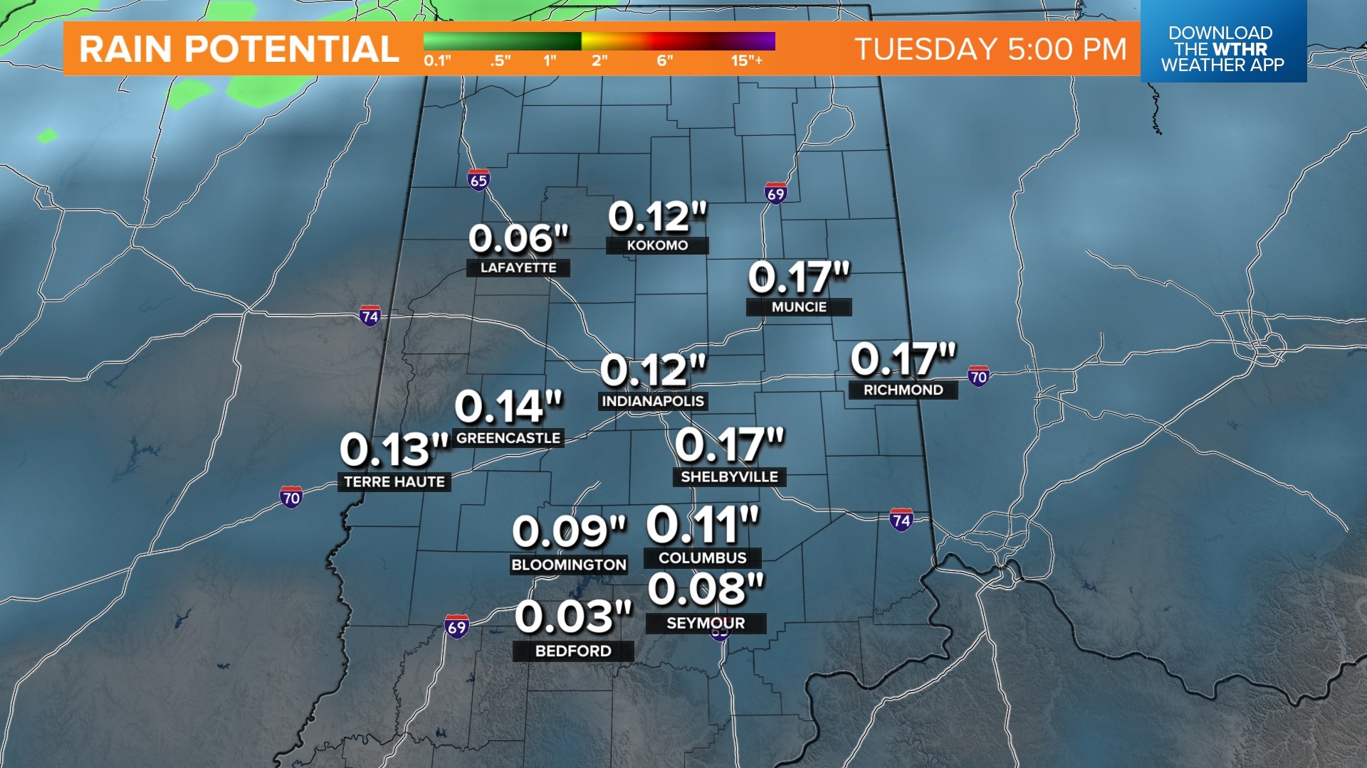 Rain overnight precedes pleasant streak of weather WTHR Blog