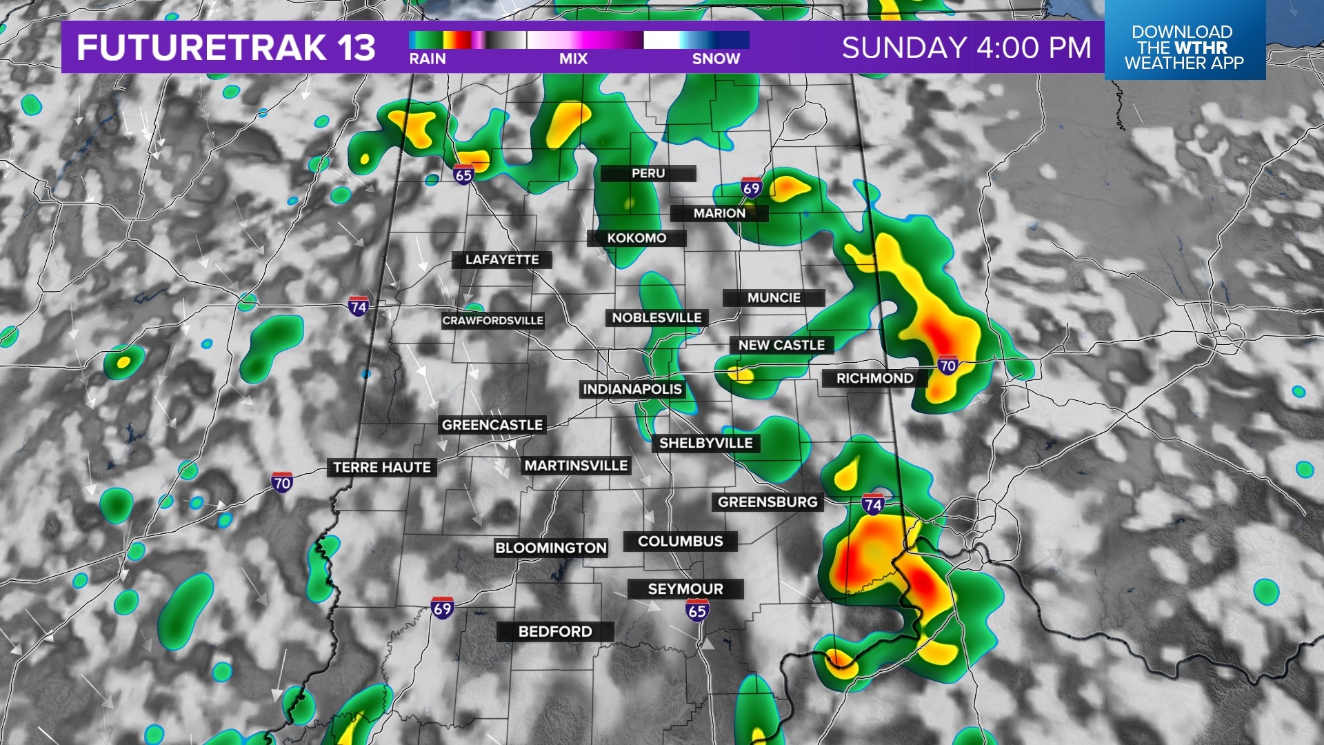 Weather Around Scattered showers around tonight and Sunday | Live Doppler 13 Weather ...