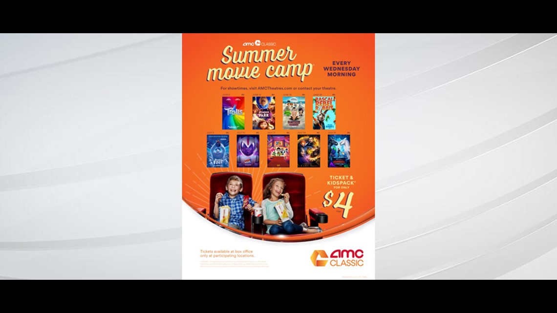 AMC's 'Summer Movie Camp' gives kids weekly movie, food, drink for 4