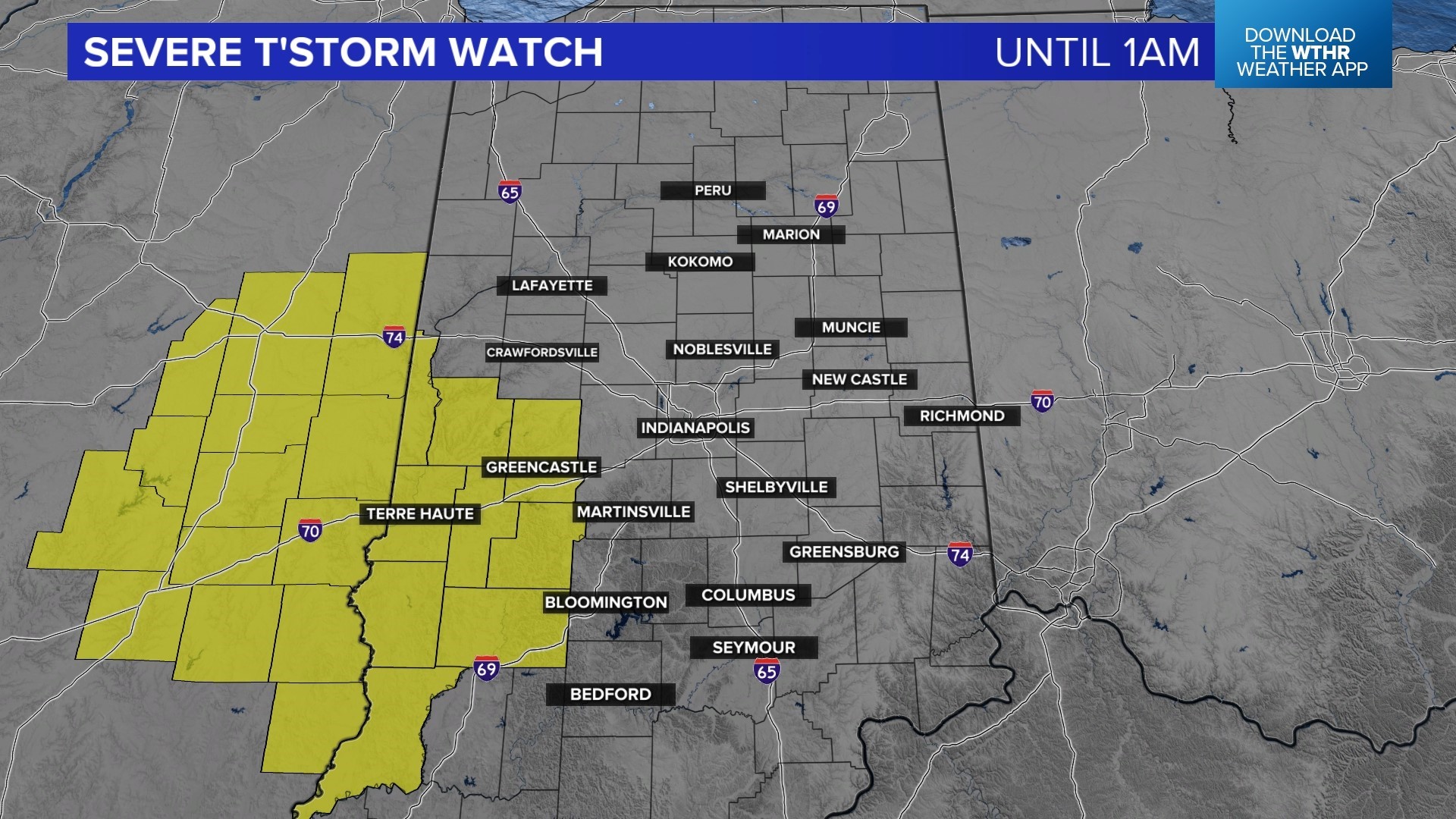 Severe Thunderstorm Watch Until 1 a.m. | wthr.com