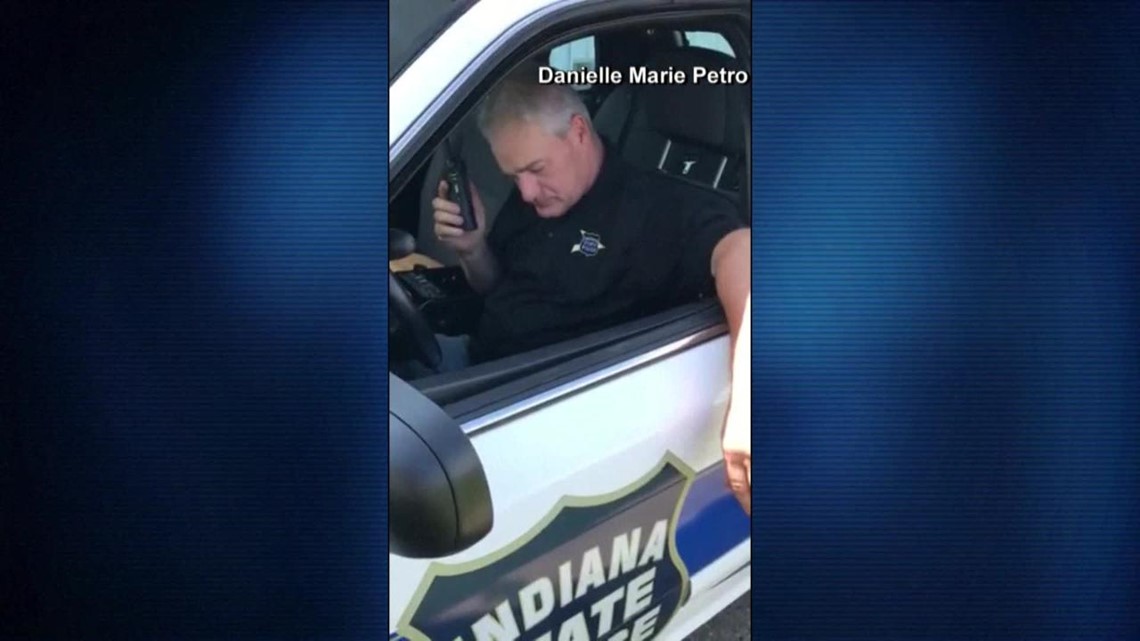 WATCH: ISP trooper gets emotional during final call | wthr.com