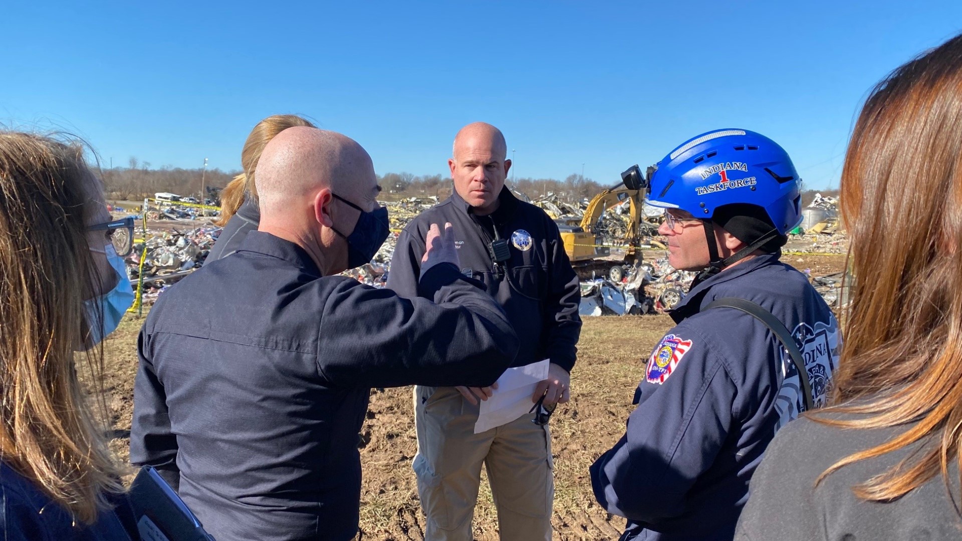 Forty-five members of the Indiana Task Force 1 traveled to Mayfield, Kentucky to help with relief efforts in one of the areas hit the hardest by tornadoes.