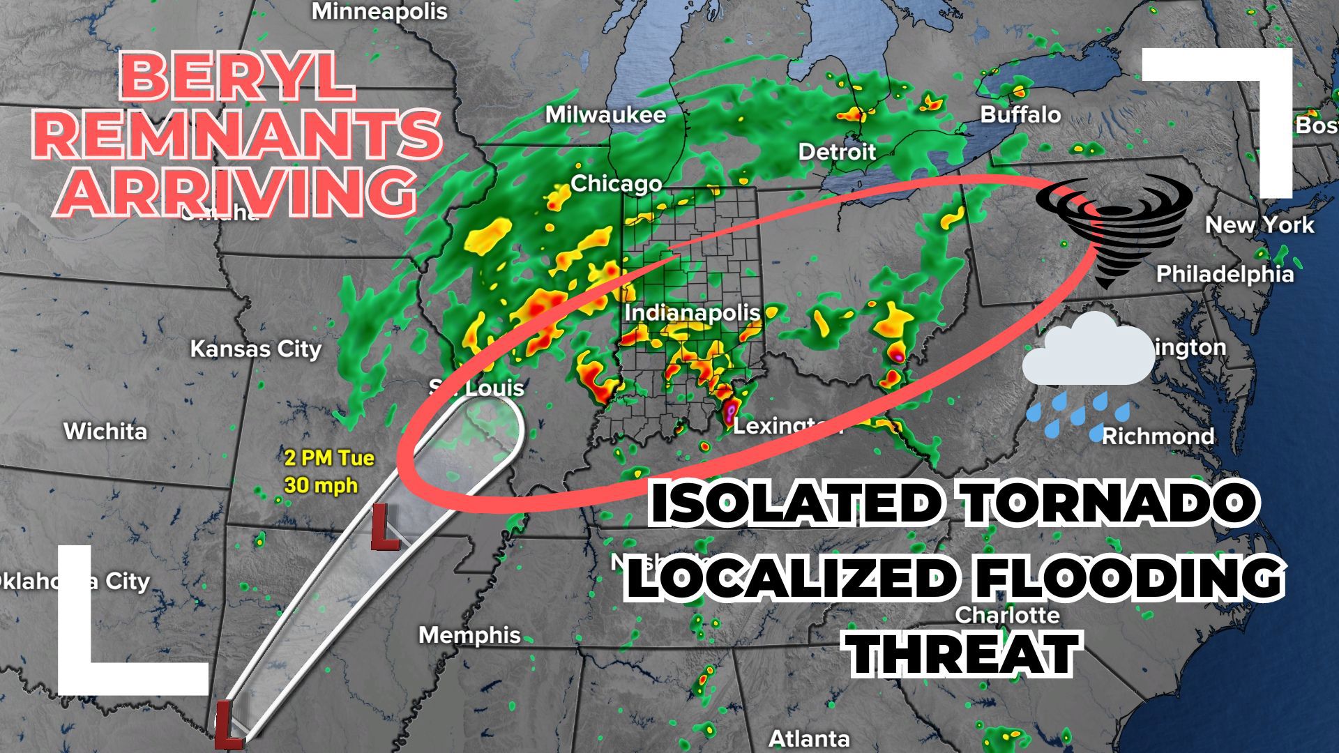 Tornado risk today in Indiana? | Live Doppler 13 Weather Blog | wthr.com