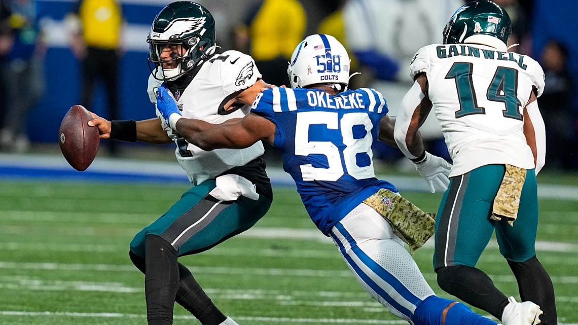 Eagles rally to beat Colts 17-16 on late TD