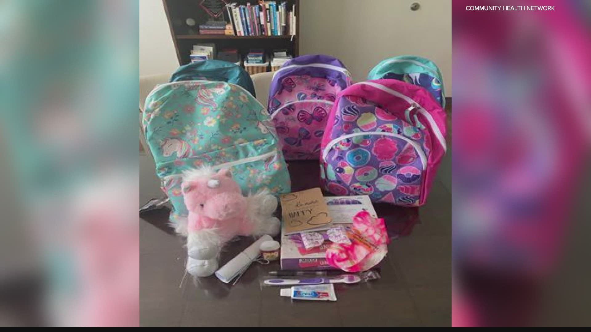 A 7-year-old girl from Anderson is making a difference in the lives of strangers who are going through a tough time.