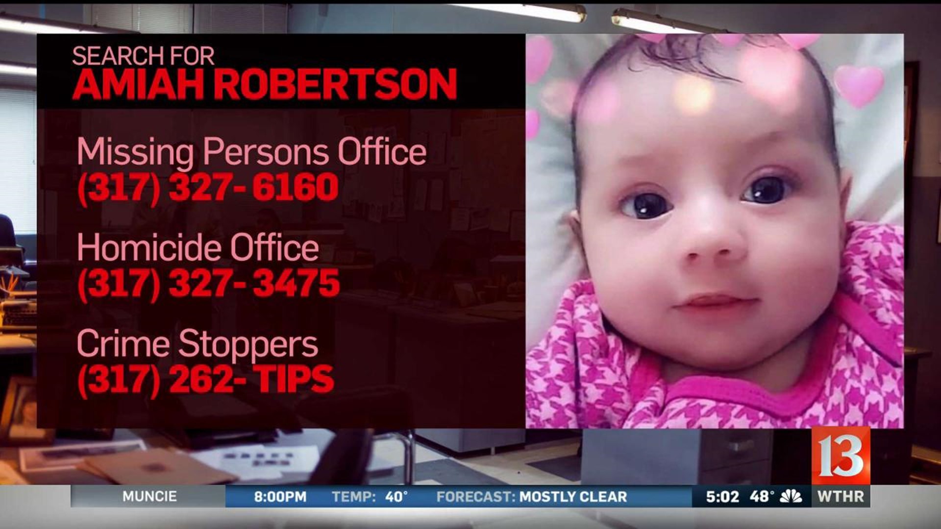 Search for missing Amiah Robertson continues