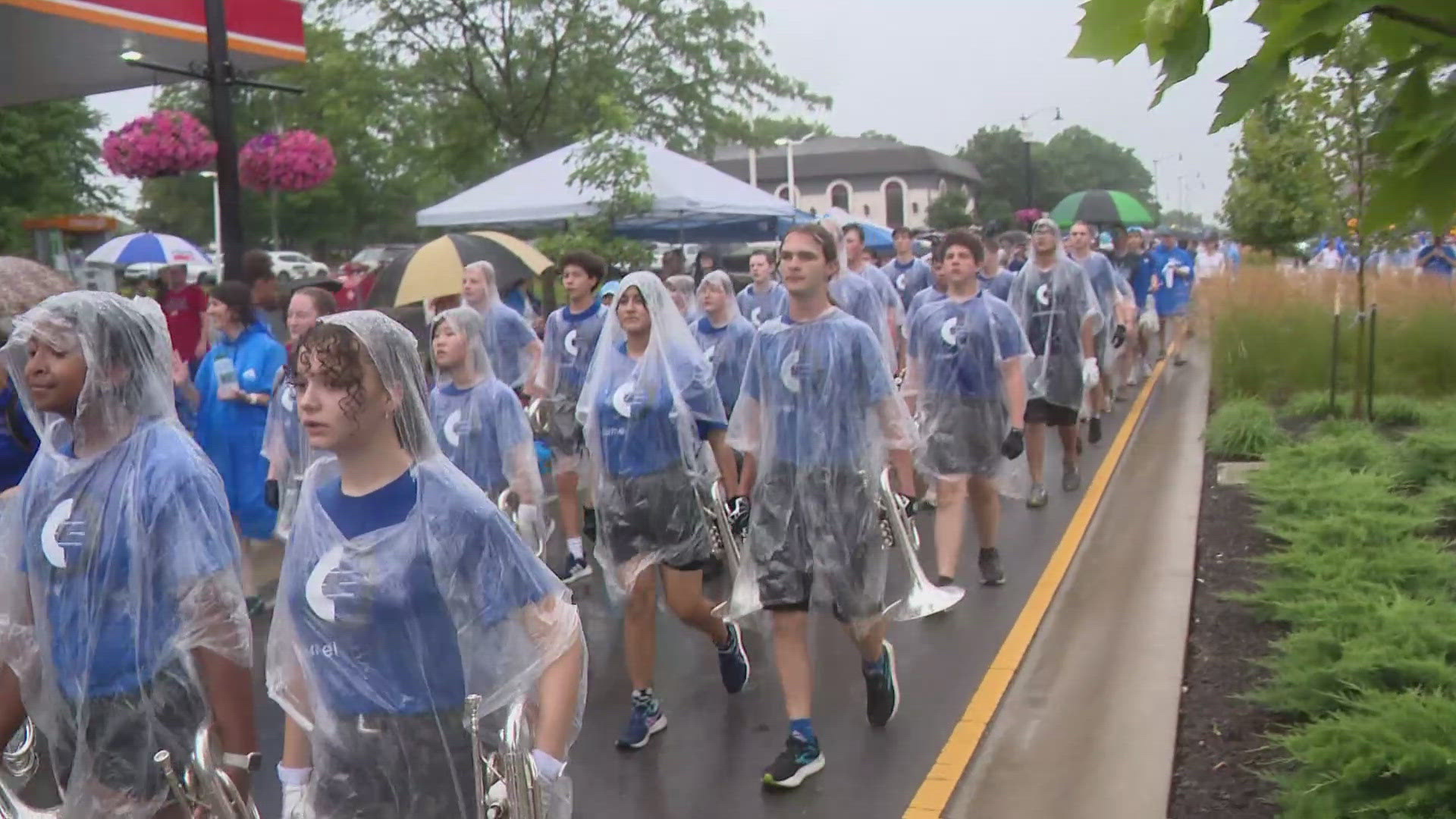 CarmelFest went on as planned, with a parade kicking off today's events.