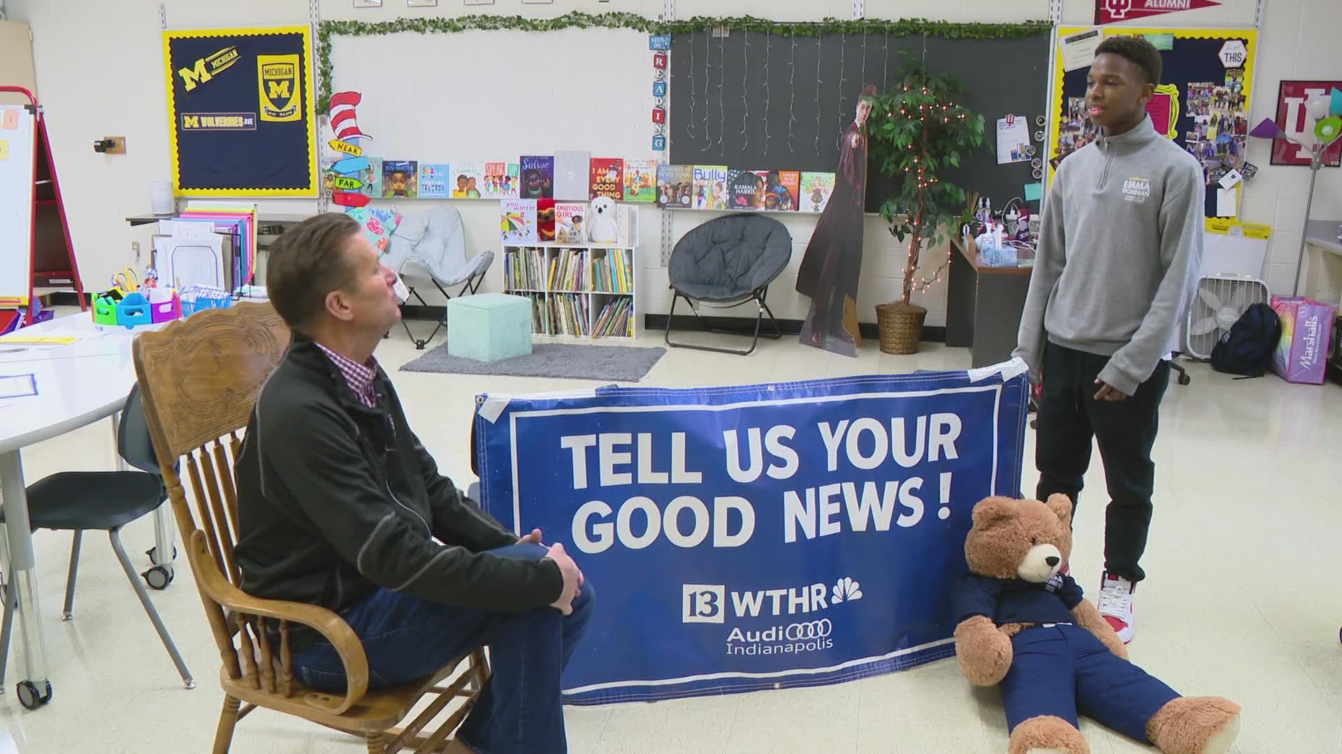 13Sports director Dave Calabro visited Emma Donnan Elementary School on the south side of Indianapolis for this week's good news.