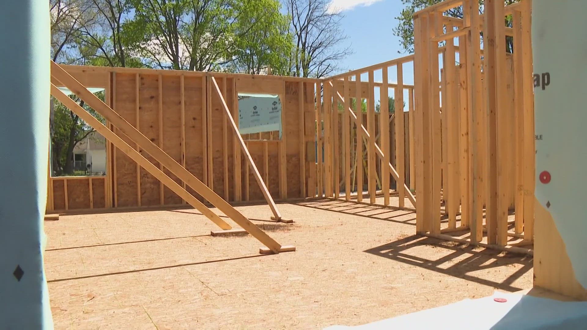 New home building permits last month were up 36-percent overall compared to a year ago. Johnson and Madison Counties saw the biggest increase.