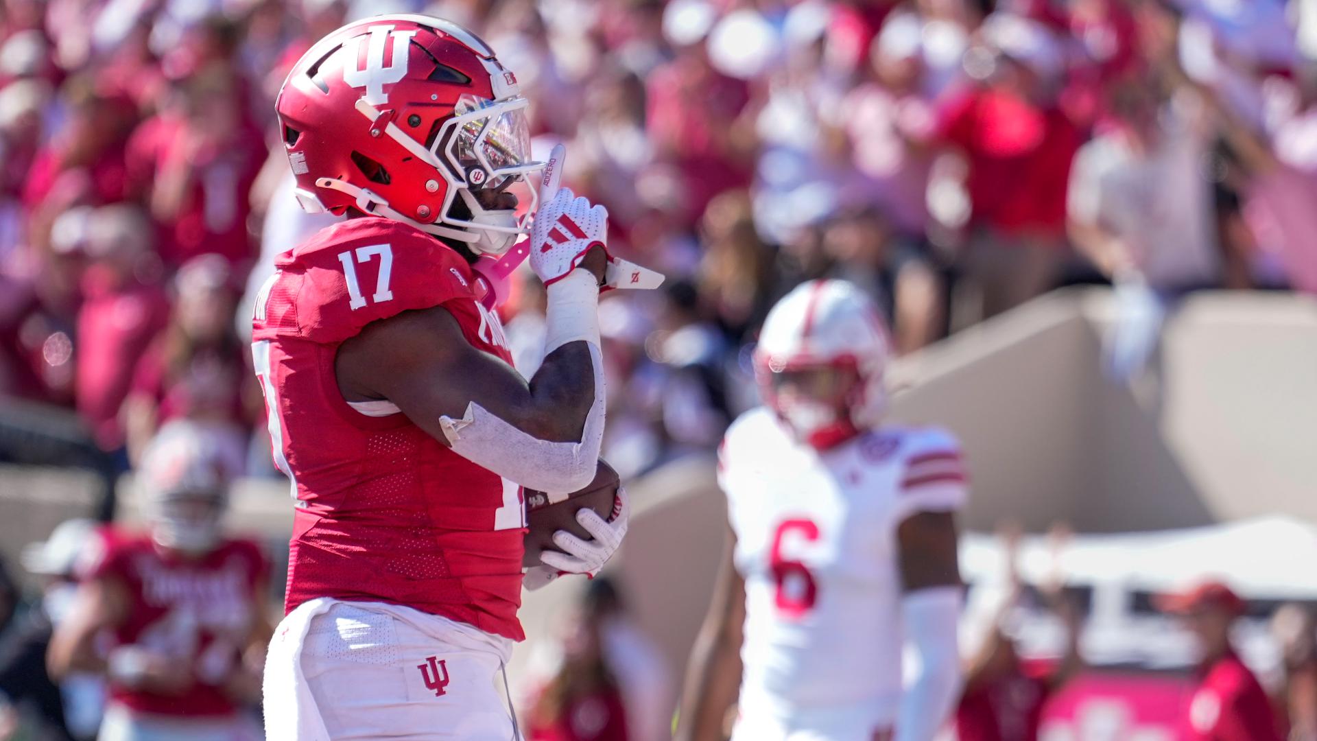 No. 16 Indiana routs Nebraska 56-7 to stay unbeaten | wthr.com