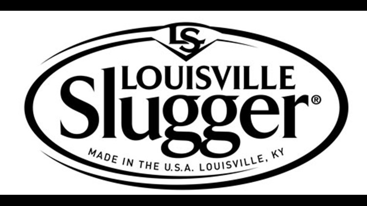Louisville Slugger Baseball Bat on Building - Black and White