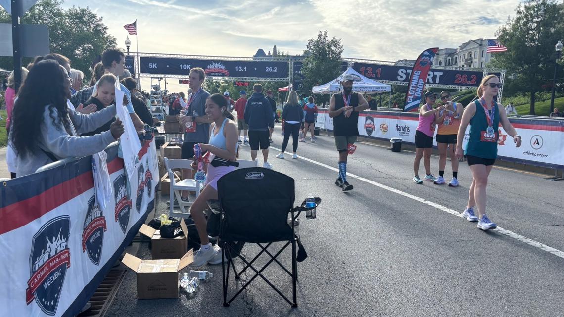 Runners finish Carmel Marathon one month after severe weather postponed race