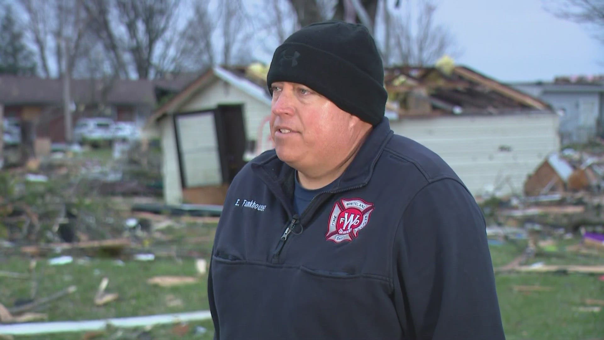 Survey teams say there were two tornadoes in Johnson County.