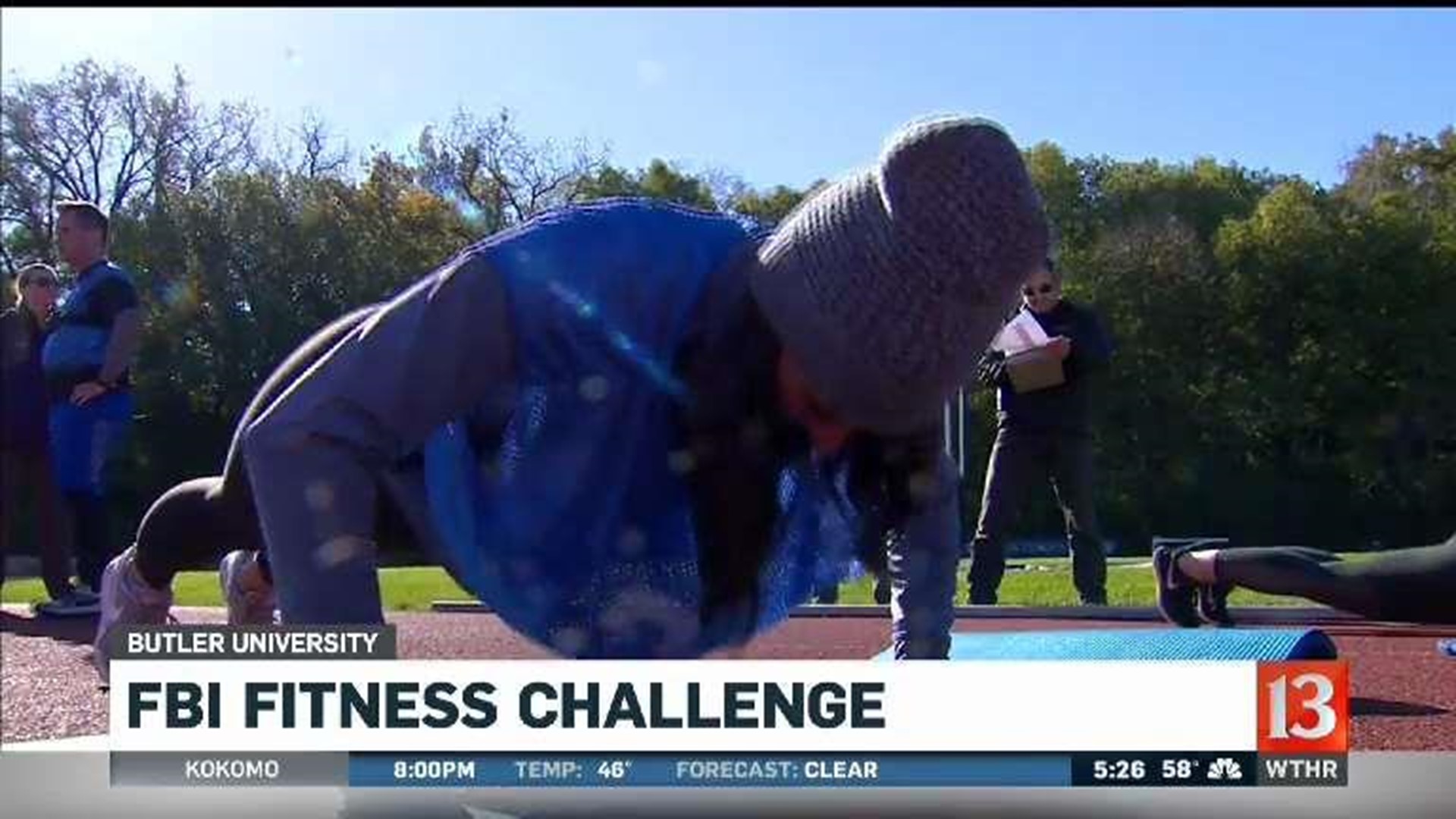 Taylor takes the FBI Fitness Challenge