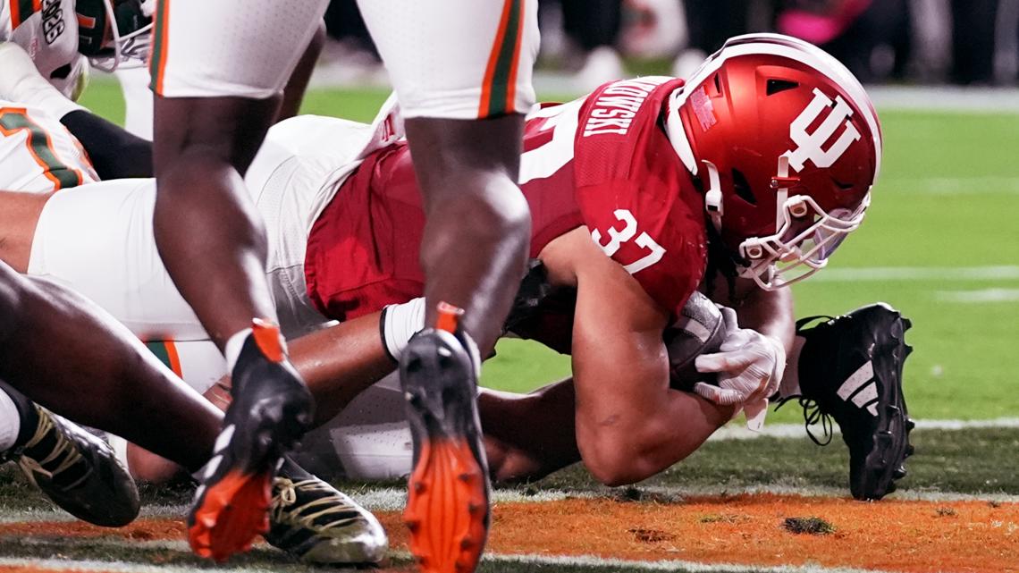 IU recovers blocked punt in the endzone to lead Miami 17-7 late in 3rd quarter | CFP National Championship Live Updates