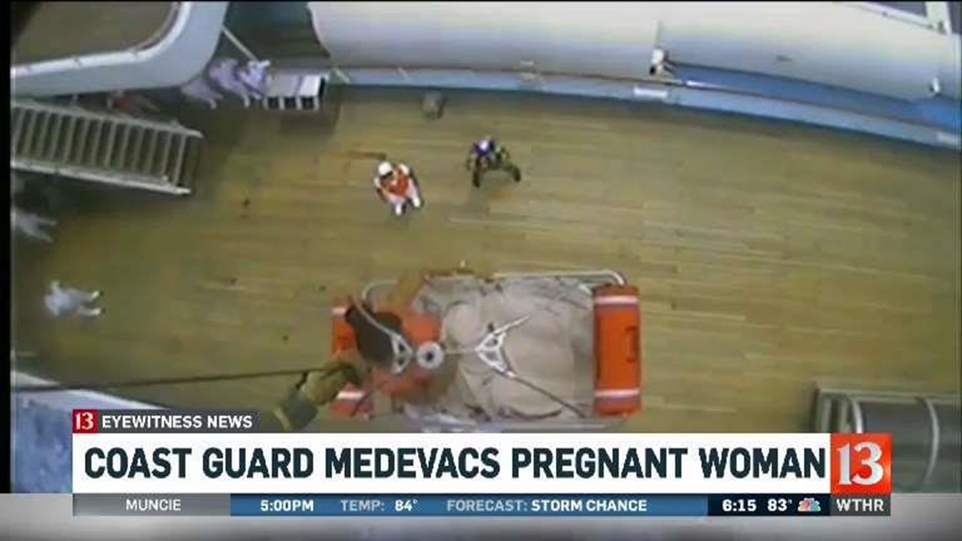 Coast Gaurd medevacs pregnant woman